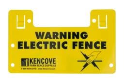 Electric Fence Sign -Plastic - Electric Fence Sign -Plastic