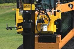 KIWI Self-Contained Skid-Steer Post Driver - 10' Std Beam
