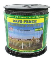 Safe-Fence 1½" Electric Tape Fence Black - 825', Black